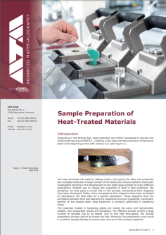 SAMPLE PREPARATION OF HEAT-TREATED MATERIALS